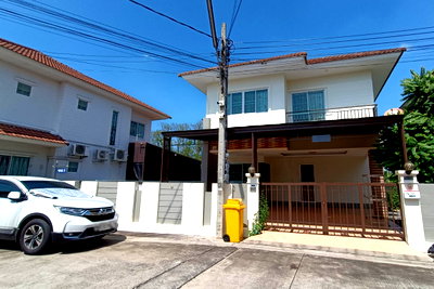 บ้านเดี่ยว รพ.กรุงไทย เวสเทิร์น : ขายบ้านเดี่ยว พาร์ควิลเลจ บางบัวทอง โครงการ 2 ซอยลำโพ 8 ใกล้โรงเรียนสารสาสน์วิเทศบางบัวทอง