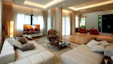 Houses for rent : Luxury detached house for rent near Mega Bangna 🏦  The City Bangna 2, the largest house type of the project.