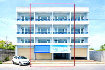 เช่าอาคารพาณิชย์ ถนนบางแค : โรงพยาบาลบางปะกอก 8 8 นอน 6 น้ำ ถ.เอกชัย85-93 เช่าอาคารพาณิชย์ 4 ชั้น 2 คูหา ใกล้ตลาดสดศิริชัย 850 ม. 40 ตร.ว. ทะเบียนบริษัทได้