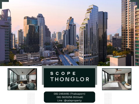 Scope Thonglor Floor-to-ceiling window design maximizing city views and natural light..