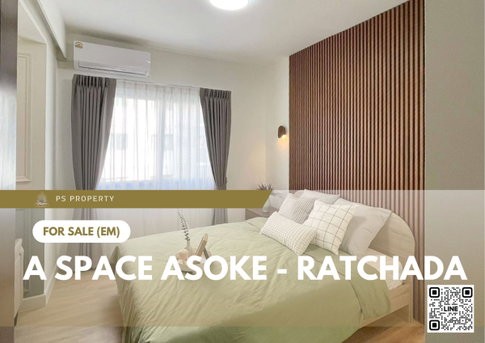 ขายด่วน ✨ A Space Asoke - Ratchada ✨  เฟอร์นิเจอร์ และ เครื่องใช้ไฟฟ้าครบ ใกล้ MRT พระราม 9