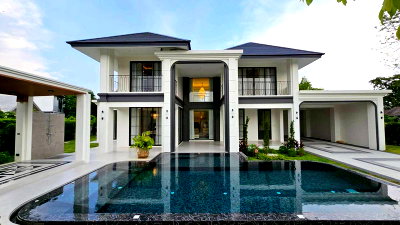 บ้านเดี่ยว เชียงใหม่ : ขายบ้าน พลูวิลล่าสร้างใหม่ - สารภี พื้นที่กว้าง เงียบสงบ เป็นส่วนตัว (ID:141PS)