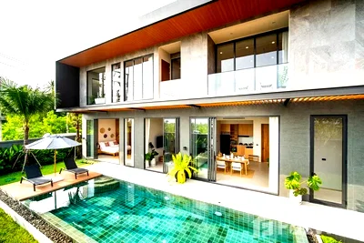 เช่าบ้านเดี่ยว ท่าเทียบเรือป่าหล่าย : Sophisticated 3-Bedroom Modern Tropical Villa in Chalong 6381537