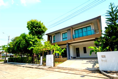 ขายบ้านเดี่ยว : ขายบ้านเดี่ยว ฮาบิเทีย พาร์ค เทียนทะเล 28 หลังมุม ที่เยอะ 112.2 ตร.ว. มีเรือนรับรอง 