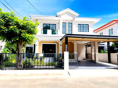ขายบ้านเดี่ยว : ขายบ้านเดี่ยวชัยพฤกษ์ 1 ถนน 345 หลังมุมติดถนนเมน 53.6 ตร.ว. แต่งหรูสไตล์โมเดิร์น