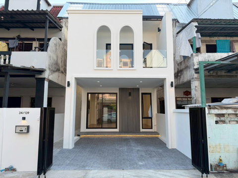 CS502 🏠 หมู่บ้านเมืองเพชรวิลเลจ ทาวน์เฮาส์  2 ชั้น  ถนนสวนผัก ซอยทุ่งมังกร 10 ราคาถูกสุดในย่าน