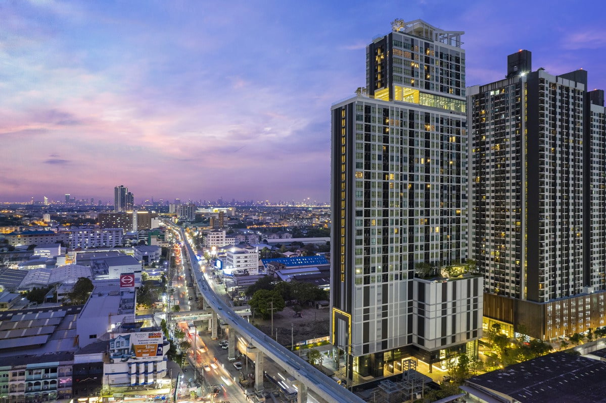 รูป ขายคอนโด Knightsbridge สุขุมวิท-เทพารักษ์ ชั้น 35 ขนาด 32 ตร.ม. 1 ห้องนอน 1 ห้องน้ำ ตกแต่งสวย เฟอร์ครบ พร้อมอยู่ ใกล้รถไฟฟ้าสายสีเหลือง สถานีทิพวัล - รูปที่ 20/21