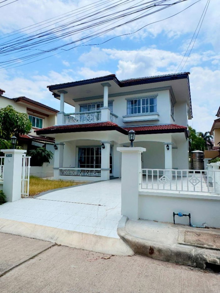 รูป ให้เช่าบ้านเดี่ยวหลังใหญ่ รีโนเวทใหม่ ม.อัมพรเพลส ไร่กล้วย ศรีราชา - รูปที่ 1/20