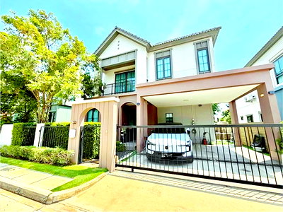 บ้านเดี่ยวให้เช่า : บ้านเดี่ยวสไตล์โมเดิร์น 4 นอน 4 น้ำ5 แอร์ ราชพฤกษ์-345 โรบินสันไลฟ์สไตล์ ราชพฤกษ์ 1.05กม. รพ.ปากเกร็ด 2 1.2 กม. 54 ตร.ว.200 ตร.ม.