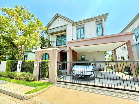 บ้านเดี่ยวสไตล์โมเดิร์น 4 นอน 4 น้ำ5 แอร์ ราชพฤกษ์-345 โรบินสันไลฟ์สไตล์ ราชพฤกษ์ 1.05กม. รพ.ปากเกร็ด 2 1.2 กม. 54 ตร.ว.200 ตร.ม.