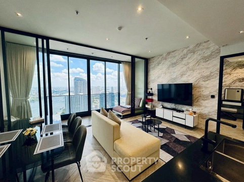 คอนโด 2 ห้องนอน ชั้น 42 Chapter Charoennakhorn - Riverside ใกล้ BTS กรุงธนบุรี (ID 2934009)