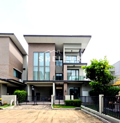 บ้านเดี่ยวให้เช่า : Modern Luxury Home 3 ชั้น เชื่อมต่อเส้นเลียบทางด่วนได้ทันที พร้อมเดินทางไปเอกมัย-ทองหล่อ 🚘