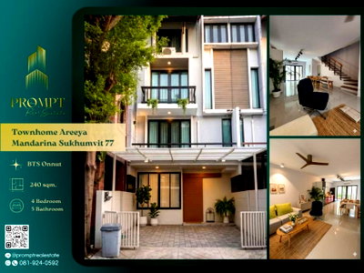 Houses for rent : ST13969 - Townhome Areeya Mandarina Sukhumvit 77 : BTS Onnut 