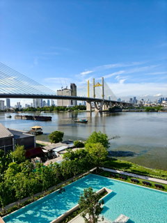 Selling Down Payment Riverside Condo with the Best River View in the Project NUE Riverest Ratburana