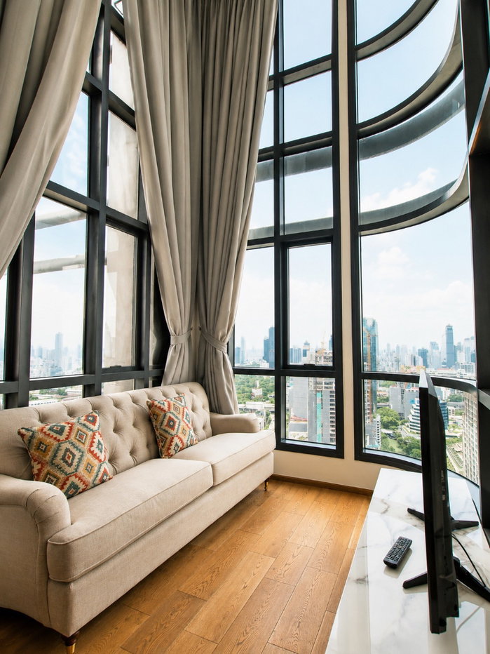 รูป Condo for RENT : Q Chidlom - Petchburi size 73 sqm. 1 Bed 2 Bath | Duplex 𝐅𝐥𝐨𝐨𝐫 : 36th -37th - รูปที่ 1/6