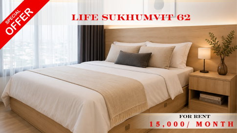 🍀🍀🍀Prime condo Location 🌸 ให้เช่า📌ไลฟ์ สุขุมวิท 62 (Line:@rent2022) พร้อมเข้าอยู่ ✨ A04082
