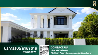 Houses for sale Muang Chiang Mai Chiang Mai : For Sale: Brand-New Modern Classic House 4 bedrooms, fully furnished, located near Nimman and Chiang Mai University.- SW002975 