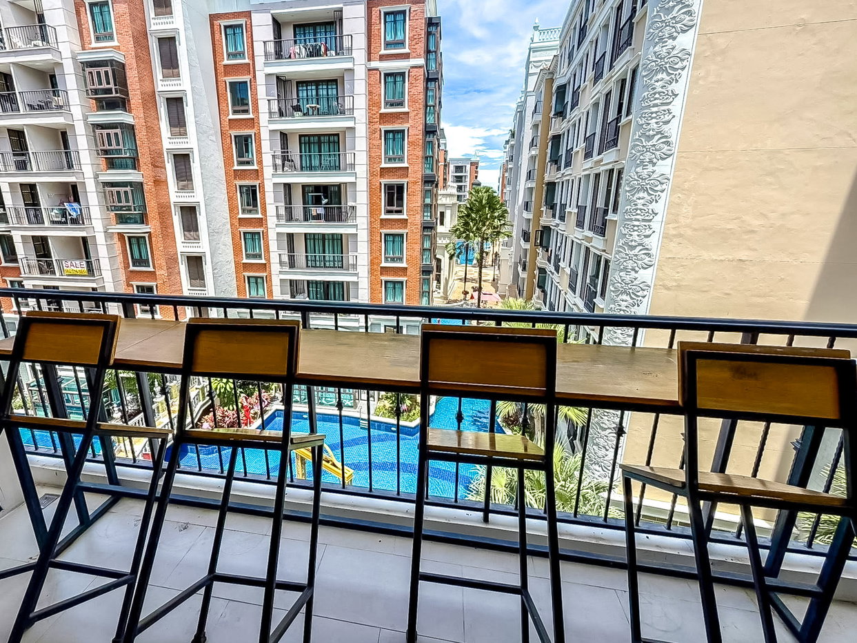 รูป Espana Condo Resort Pattaya for Rent Corner Unit Pool View - รูปที่ 6/7