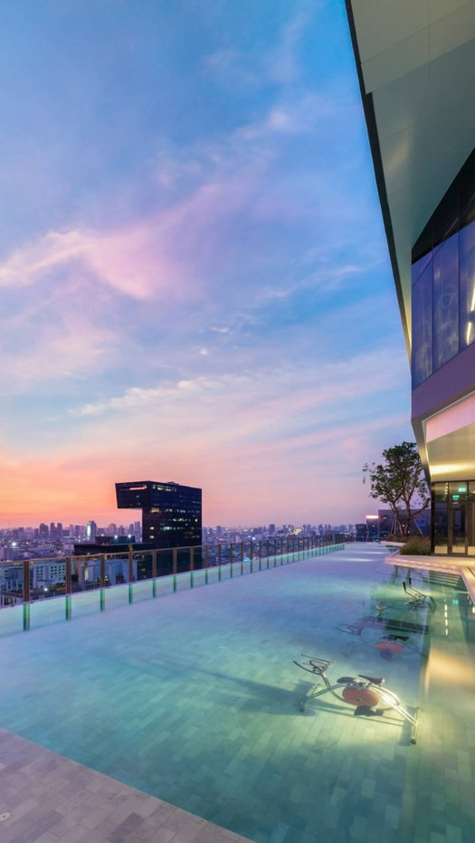 รูป 🏙️ ให้เช่า IDEO Rama 9 – Asoke ✨ 🚆 ติด MRT พระราม 9 🛏️ ห้อง Loft ชั้นสูง ชั้น 30 - รูปที่ 10/16