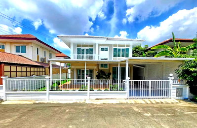 ขายบ้านเดี่ยว : ขายบ้านเดี่ยวคุณาภัทร 5 บ้านกล้วยฯ 52.5 ตร.ว. แต่งใหม่ลงเฟอร์ฯ มีนอนล่าง ฟรีโอน