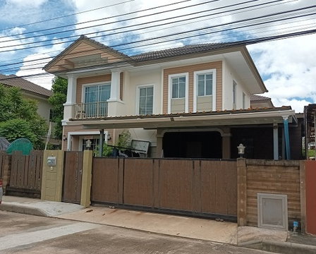 บ้านเดี่ยว 2 ชั้น เนื้อที่ 54.4 ตร.ว. ม.ภัสสร บางนา ถ.บางพลี-กิ่งแก้ว