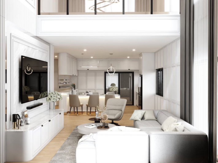 Houses for rent : For Rent The City Bangna house, 71 sq.wah, 4-bedroom, fully furnished