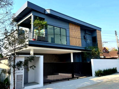 ขายบ้านเดี่ยว : ขายบ้านเดี่ยว 2 ชั้น พร้อมสระว่ายน้ำส่วนตัว โครงการวังตาล อ.หางดง จ.เชียงใหม่ ใกล้ Merritton British International School (H455) T.0946511456