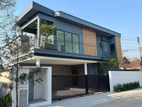 ขายบ้านเดี่ยว 2 ชั้น พร้อมสระว่ายน้ำส่วนตัว โครงการวังตาล อ.หางดง จ.เชียงใหม่ ใกล้ Merritton British International School (H455) T.0946511456