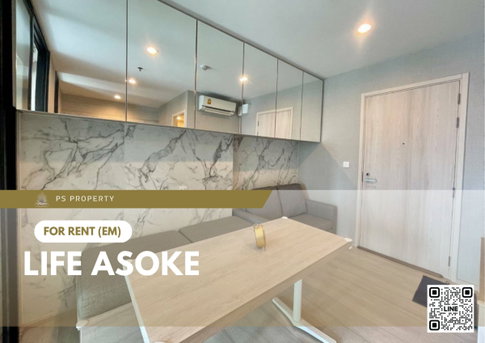 For Rent 🔥 Life Asoke 🔥 Fully furnished with appliances. Near MRT Phetchaburi.