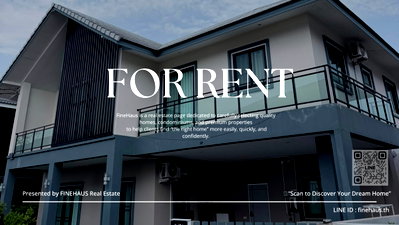 Houses for rent San Sai Chiang Mai : 🌆 🏡 Morakot Village, Chiang Mai for Rent Beautiful, ready-to-move-in house outside the project with no common area fees