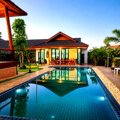 เช่าบ้านเดี่ยว เทศบาลตำบลดอนแก้ว : บ้านพร้อมสระว่ายน้ำในตัว  บ้านรั่วรอบขอบชิดบรรยากาศดีบ้านทำเลใกล้เมือง  ใกล้โรงเรียนนานาชาติหลายแห่ง   #ASRP-V0020 