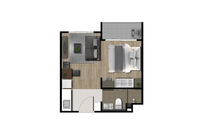 รูป ขายคอนโด ดีคอนโด บลิซ ศรีราชา Dcondo Bliss - รูปที่ 28/28
