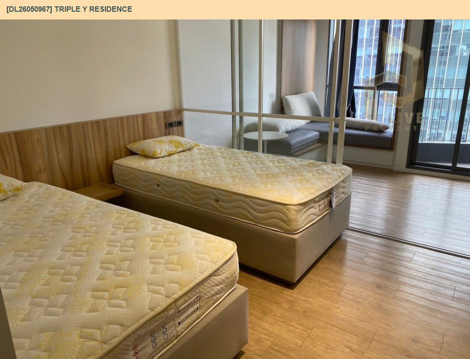 รูป DL26050967 ขายคอนโด ทริปเปิ้ล วาย เรสซิเด้นซ์ (Triple Y Residence ) ใกล้ MRT สามย่าน พร้อมเข้าอยู่ โทรด่วน 0653619502 LineID @952jdxxk - รูปที่ 5/11