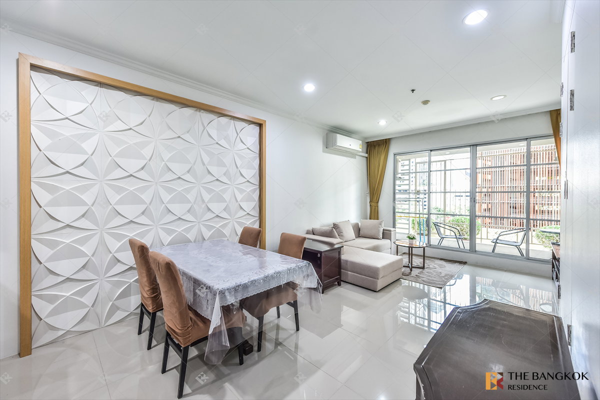 รูป เช่าคอนโด 🌃 Baan Klang Krung Siam Pathumwan 2นอน 85.50ตร.ม. 38k ✨ ยูนิตใหญ่ แต่งครบ ใกล้ BTS ราชเทวี - รูปที่ 3/9