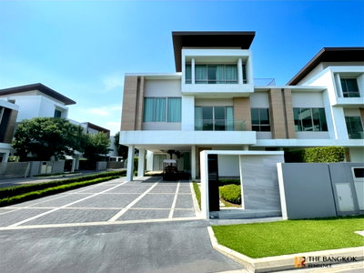 บ้านเดี่ยวให้เช่า : เช่าบ้าน Rare Luxury💎 Nirvana Beyond Rama 9-Krungthep Kreetha 4นอน 96ตร.ว. 260k 🏡 บ้านเดี่ยว Modern Luxury ทำเลกรุงเทพกรีฑาตัดใหม่ 