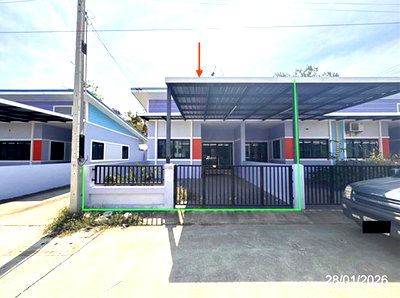 ทาวน์โฮม ปลวกแดง : ทาวน์เฮ้าส์ 22.9 ตร.วา ทรัพย์มณี 999 เฟส 7 ปลวกแดง ระยอง 1.4M
