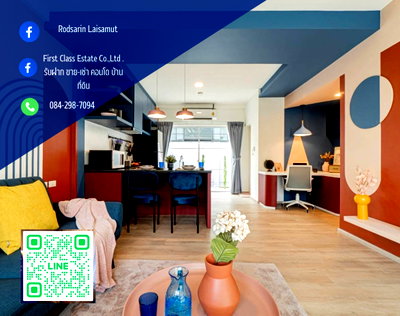 เช่าทาวน์โฮม กรุงเทพมหานคร : 🐶Pet-Friendly Townhome for Rent 35,000/เดือน🐕‍🦺🐱  .  🏠หมู่บ้านอินดี้ 2, บางนา-รามคำแหง2