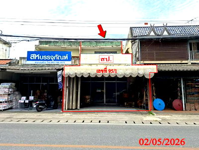 อาคารพาณิชย์ เทศบาลตำบลสันกำแพง : อาคารพาณิชย์ 62 ตร.วา สันกำแพง เชียงใหม่ 4.5M