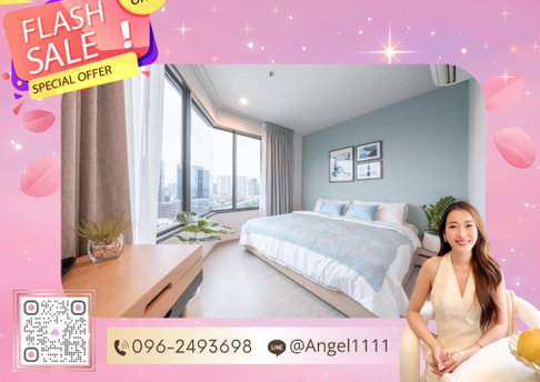 ✨🦄 Ready to Move 🦄✨ Life Ladprao ห้องมุม ยูนิตพิเศษ ห้องสวยไม่จกตา 🚝 ใกล้ BTS สถานีห้าแยกลาดพร้าว เฟอร์ครบ จบในที่เดียว โทร 096-2493698 (LLP0049)