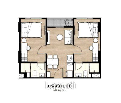 ขายคอนโด : 2 Bed 2 Bath 47.40 SQ.M The Origin Kathu – Patong