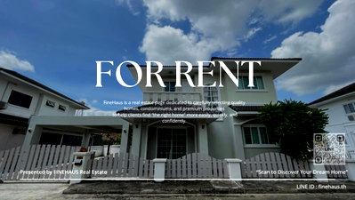 Houses for rent San Sai Chiang Mai : M-77 🌆 House for rent in Regent 2 project | Ready to move in immediately. Asian Modern style, warm, quiet and private atmosphere 🏆