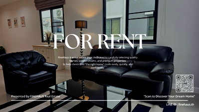 บ้านเดี่ยวให้เช่า : M-078 🌆 ให้เช่าบ้านในโครงการกาญจน์กนก 12 เฟส 3 ใกล้โรงเรียนUnity Concord | พร้อมเข้าอยู่ทันที บ้านหน้าสวน บรรยากาศอบอุ่น เงียบสงบ เหมาะสำหรับครอบครัว 