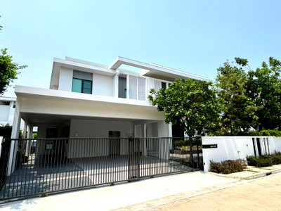 เช่าบ้านเดี่ยว มาร์เก็ต วิลเลจ สุวรรณภูมิ : ND0725  🏡ปล่อยเช่าบ้าน Mantana Bangna KM.15 แปลงติดสวน