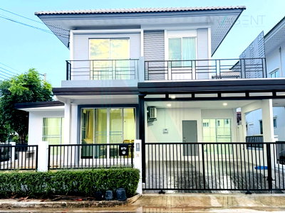 ขายบ้านเดี่ยว : ขายบ้านแฝด กรูฟวิลล์ บางนา 2 ชั้น 3 ห้องนอน 3 ห้องน้ำ