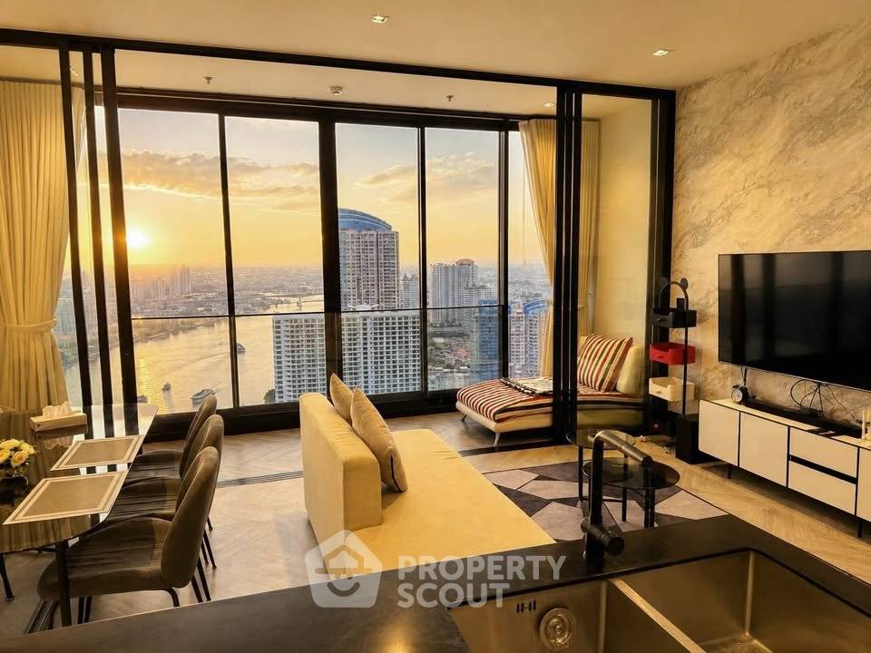 รูป คอนโด 2 ห้องนอน ชั้น 42 Chapter Charoennakhorn Riverside ใกล้ BTS กรุงธนบุรี (ID 2920026) - รูปที่ 2/19