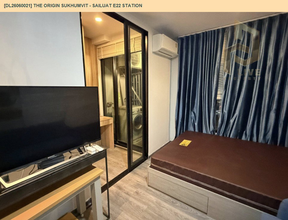 picture DL26060021 Condo for rent, THE ORIGIN SUKHUMVIT - SAILUAT E22 STATION near BTS Sai Luat, ready to move in, call urgently 0638692663 LineID @952jdxxk - 10/17