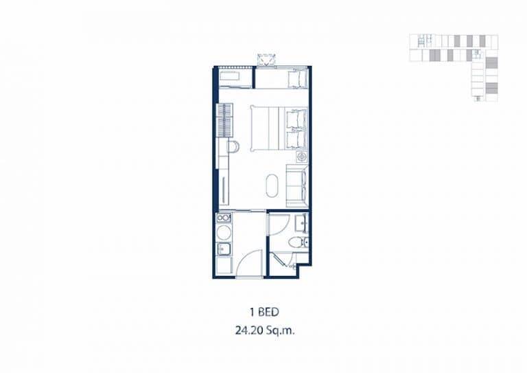 รูป คอนโด 1 ห้องนอน Park Origin Phayathai ใกล้ BTS พญาไท 300 เมตร (ID 577624) - รูปที่ 6/6