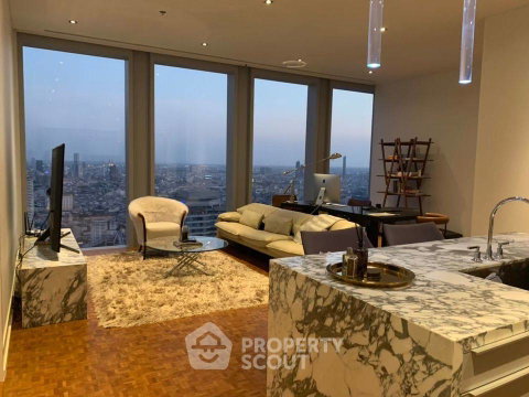 คอนโด 2 ห้องนอน ชั้นสูง 42 อาคาร The Ritz-Carlton Residences พื้นที่ 126 ตร.ม. ใกล้ BTS ช่องนนทรี 100 ม. (ID 435872)