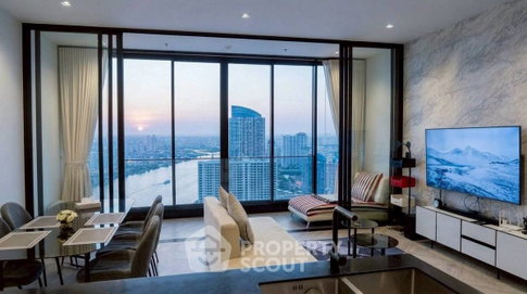 คอนโด 2 ห้องนอน ชั้น 42 Chapter Charoennakhorn - Riverside ใกล้ BTS กรุงธนบุรี (ID 2939908)