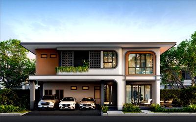 Houses for sale Frost Magical Ice of Siam : Luxury Modern Pool Villa for Sale East Pattaya Spacious Family
